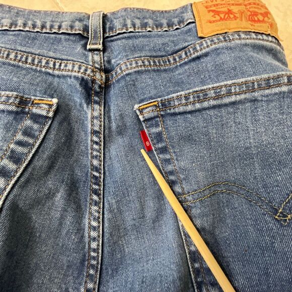 Levi's 505 Jeans Men's actual 34x30” Straight Leg Blank Red Tag - Picture 15 of 16